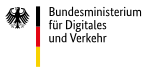 Das Bild zeigt das Logo des Bundesministeriums für Digitales und Verkehr