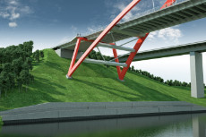 Das Bild zeigt den Brückenentwurf (Teil 2)