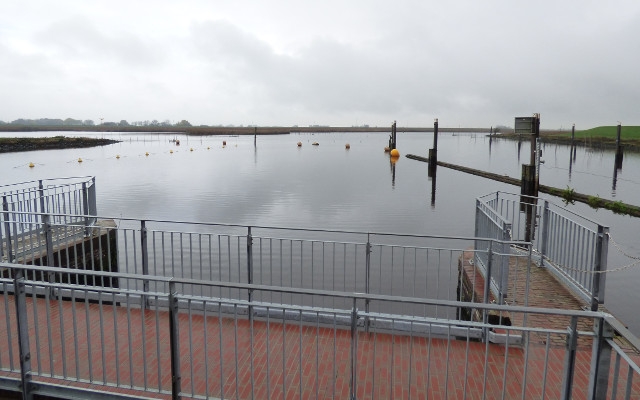 Das Bild zeigt die Anlage Nordfeld: Blick auf die Tideeider