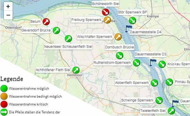 Leitfähigkeitsmessnetz